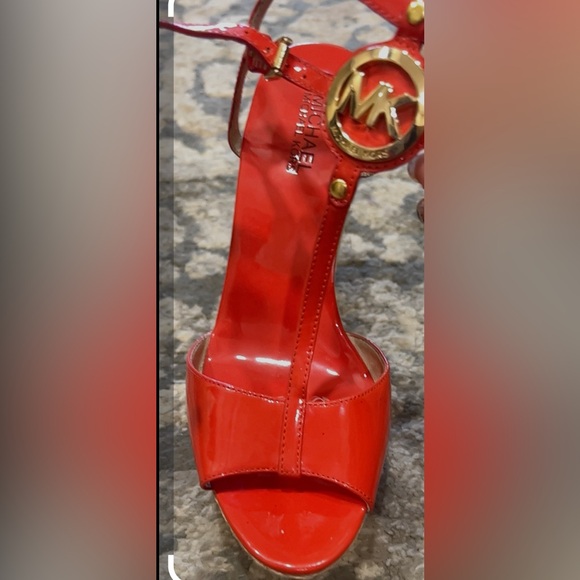 Michael Kors wedge sandals with ankle strap - Picture 1 of 9
